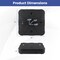 Black Square Offset Patio Umbrella Base Water and Sand Fillable Design